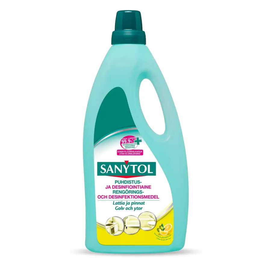 Sanytol Lattia Ja Pinnat Sitruuna & Oliivinlehti 1 L Puhdistus- Ja Desinfiointiaine 3 Sanytol Lattia Ja Pinnat Sitruuna & Oliivinlehti 1 L Puhdistus- Ja Desinfiointiaine
