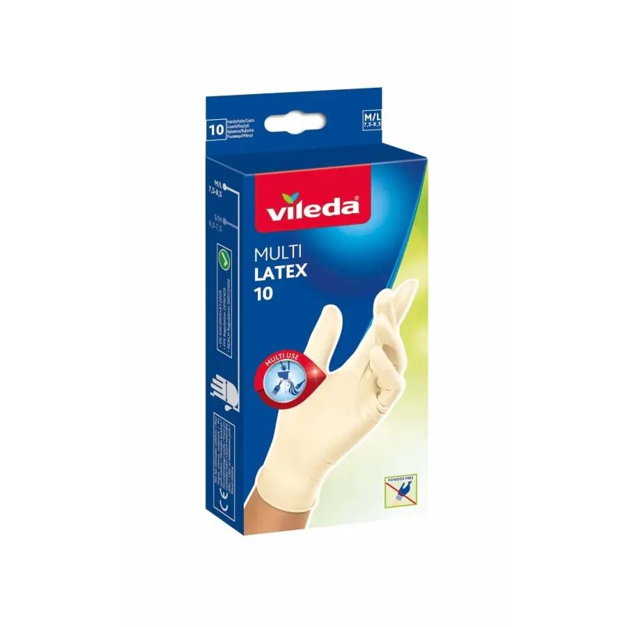 Vileda Multi Latex 10 Kpl Kertakäyttökäsineet 3 Vileda Multi Latex 10 Kpl Kertakäyttökäsineet