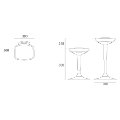 Home4you Swing Työjakkara 5 Home4you Swing Työjakkara -Huonekalut myymälä 4741243120907 2