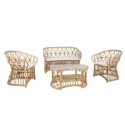 Home4you Acapulco Rottinkinen Sohvasetti -Huonekalut myymälä 4741243420618 4