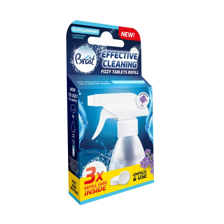 Brait Lasi & Peili 3 Tablettia Täyttöpakkaus 3 Brait Lasi & Peili 3 Tablettia Täyttöpakkaus