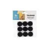 Tarmo 24 Mm Musta 9kpl Pyöreä Huonekaluhuopa