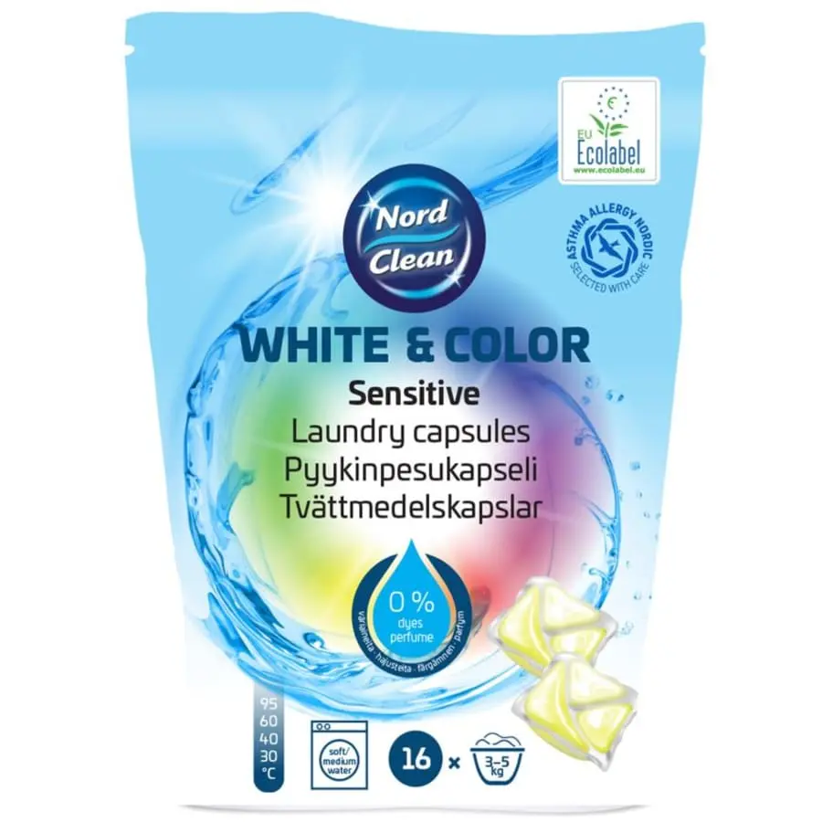 Nord Clean 16 Kpl Pyykinpesukapseli 3 Nord Clean 16 Kpl Pyykinpesukapseli
