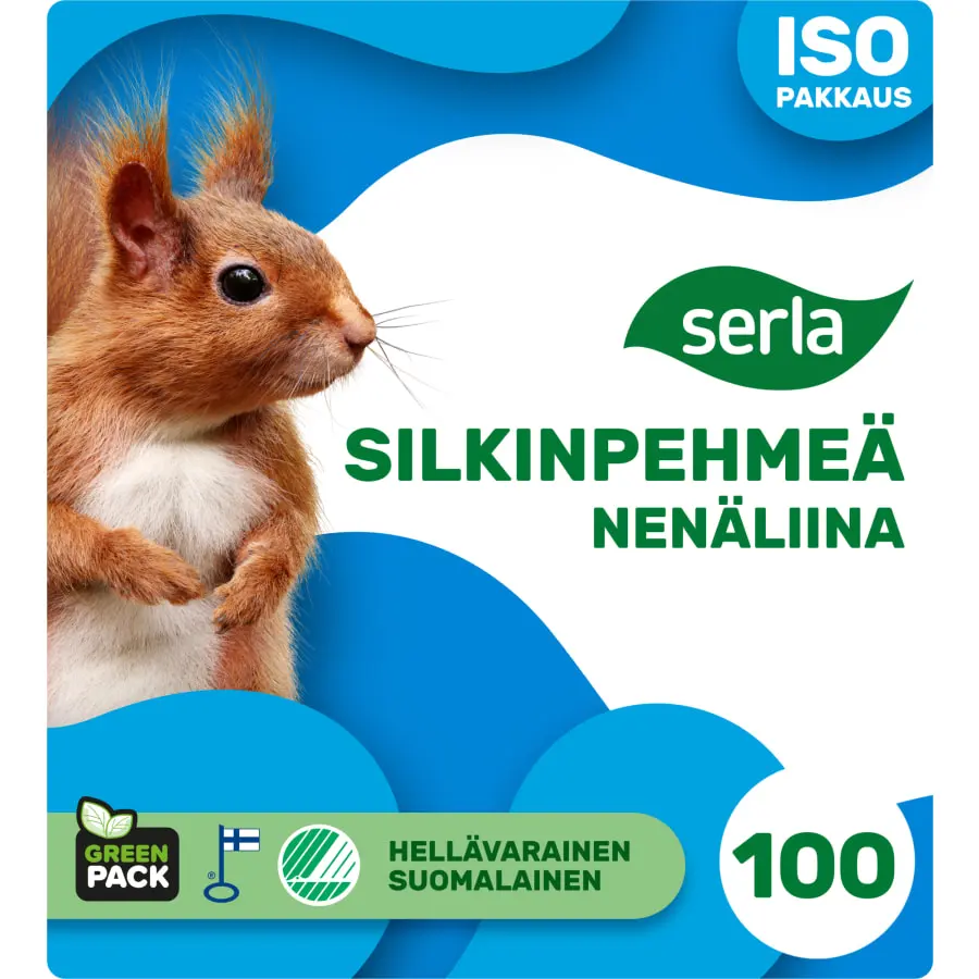 Serla Silkinpehmeä 100 Kpl Nenäliina 3 Serla Silkinpehmeä 100 Kpl Nenäliina