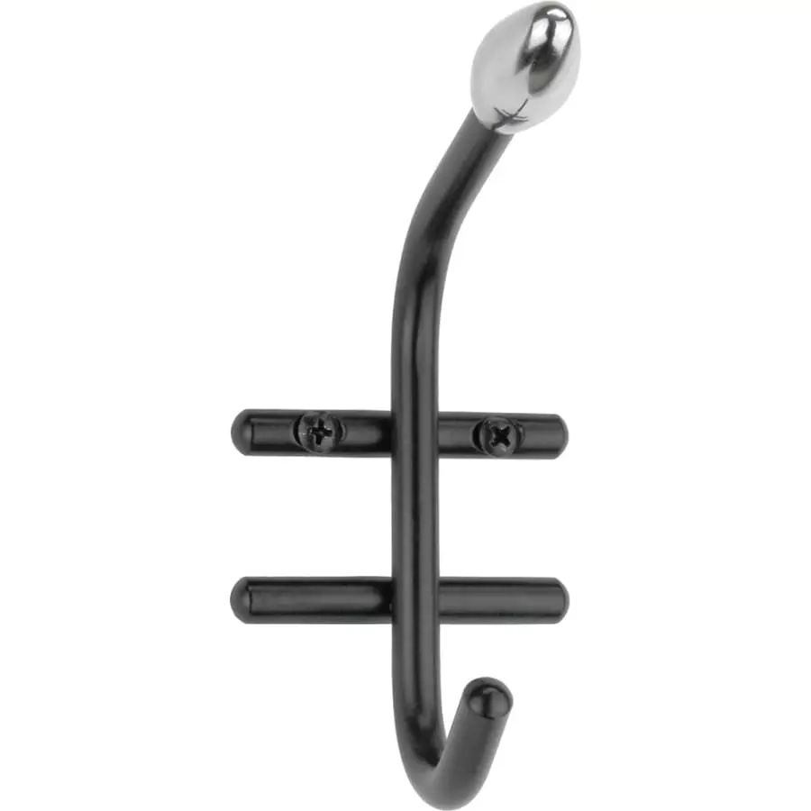 Pisla 1227 1 Osainen Musta Kromi Vaatenaulakko 3 Pisla 1227 1 Osainen Musta Kromi Vaatenaulakko