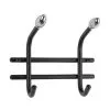Pisla 1227 2 Osainen Musta Kromi Vaatenaulakko