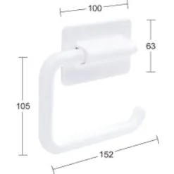 Habo Valkoinen Muovi WC- Paperiteline
