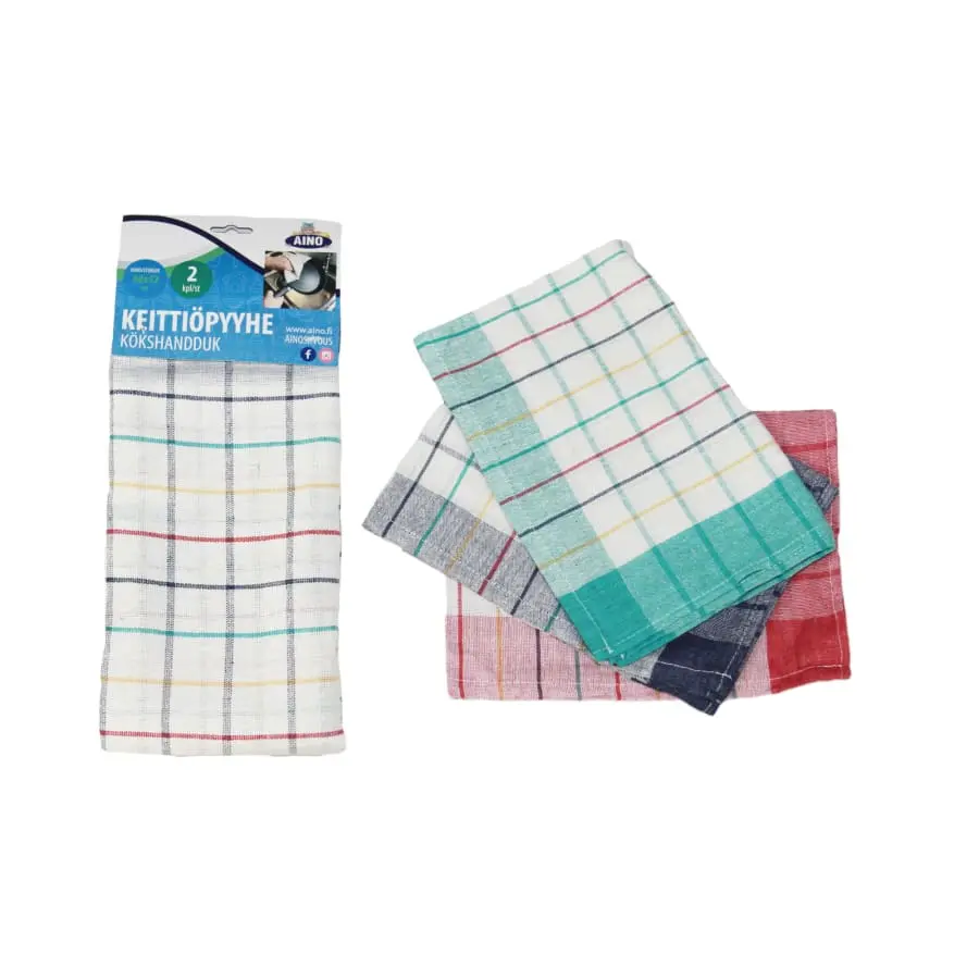 Aino Puuvilla 68x52 Cm 2 Kpl Keittiöpyyhe 3 Aino Puuvilla 68x52 Cm 2 Kpl Keittiöpyyhe