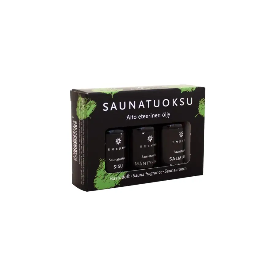 Emendo Musta 3x10 Ml Saunatuoksut 3 Emendo Musta 3x10 Ml Saunatuoksut