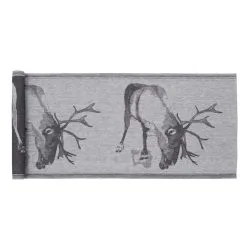 Jokipiin Pellava Poro 45x160 Cm Valkoinen/musta Laudeliina