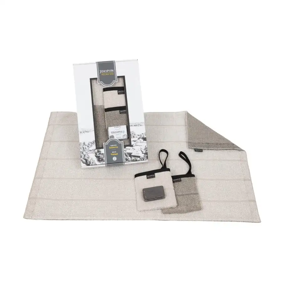 Jokipiin Pellava Laituri Kylpymattosetti 3 Jokipiin Pellava Laituri Kylpymattosetti