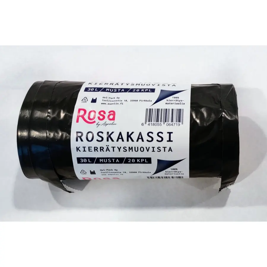 Rosa LD 30 L 20 Kpl/rll Musta Roskakassi 3 Rosa LD 30 L 20 Kpl/rll Musta Roskakassi