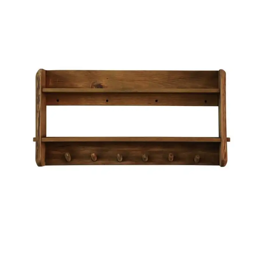 Amanda B Rustic 80cm Naulakko Hyllyllä 4 Amanda B Rustic 80cm Naulakko Hyllyllä - Image 2