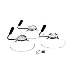 Habo 3242 2 Kpl Kirkas Muovinen Imukuppikoukku