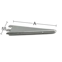 Habo 200 Mm Harmaa U- Kannatin