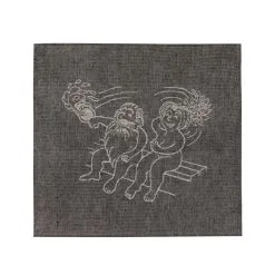 Alajärven Kotitekstiili Löylyssä Musta 43x150 Cm Laudeliina