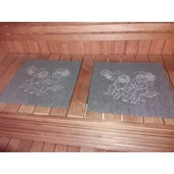 Alajärven Kotitekstiili Löylyssä Musta 43x50 Cm Pefletti