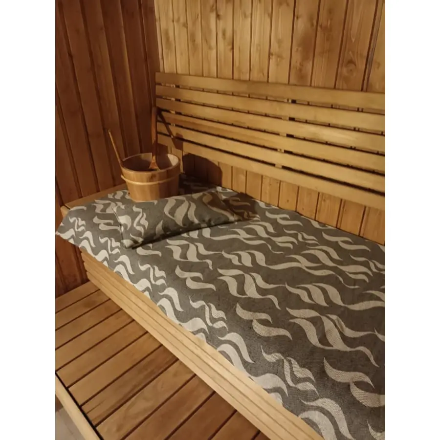 Alajärven Kotitekstiili Aallot 22x44cm Saunatyyny 3 Alajärven Kotitekstiili Aallot 22x44cm Saunatyyny