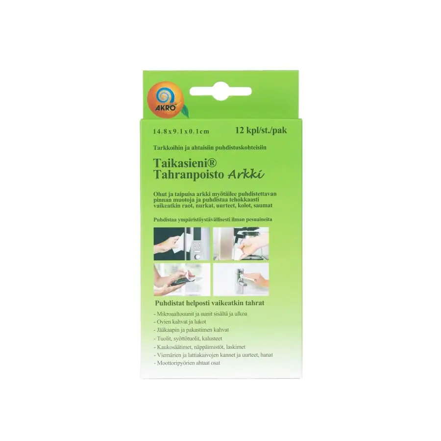 Akro Taikasieni 12 Kpl Tahranpoistoarkki 3 Akro Taikasieni 12 Kpl Tahranpoistoarkki