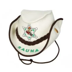 Kotoilu Valkoinen Stetson Palju/saunahattu