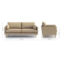 Optisofa Emilly Sandy 3-istuttava Sohva -Huonekalut myymälä 6438014302423 4