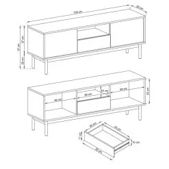 Eureka Milo 154 Tv-taso -Huonekalut myymälä 6438520001032 2