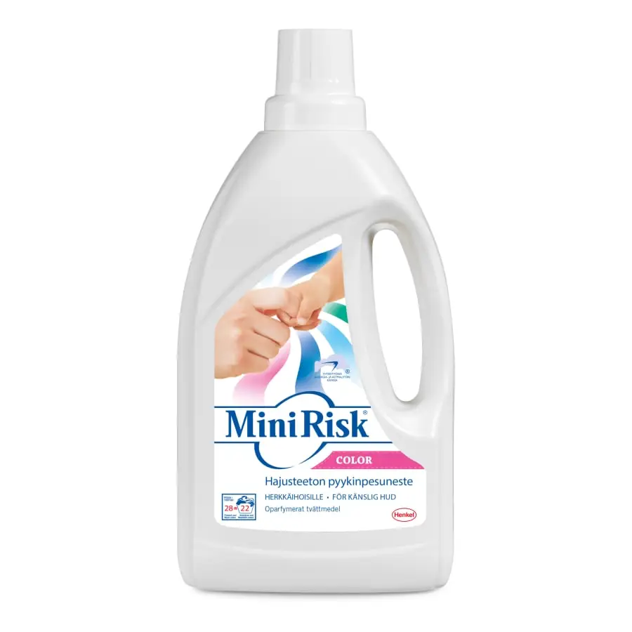 Mini Risk Color 1 L Hajusteeton Pyykinpesuneste 3 Mini Risk Color 1 L Hajusteeton Pyykinpesuneste