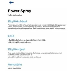 Blue Green Blue & Green Power Spray 0,5L Kalkinpoistoaine -Huonekalut myymälä 7340034114285 2