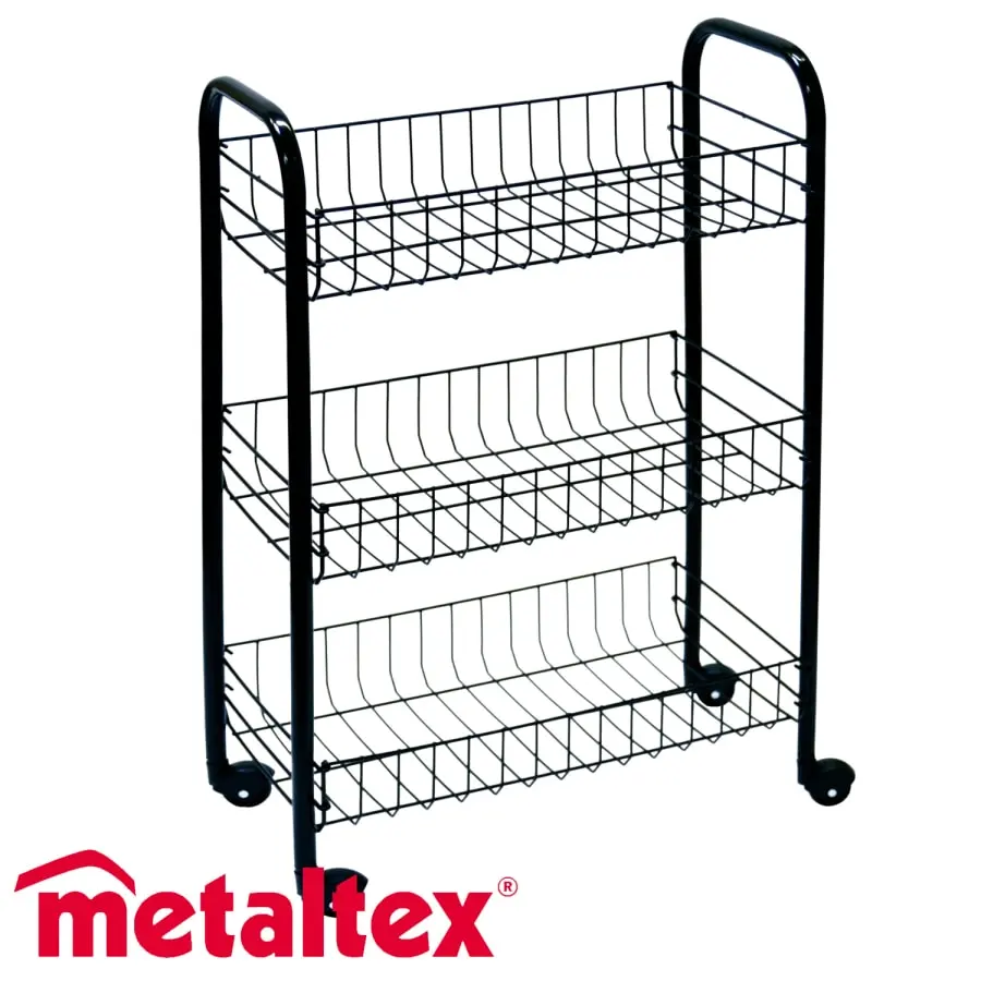 Siena 3-tasoinen Musta Korivaunu 3 Siena 3-tasoinen Musta Korivaunu