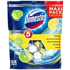 Domestos Power 5 Lime 5-pack Wc-raikastin