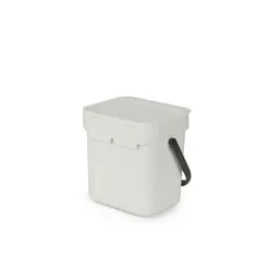 Brabantia Sort&Go Vaaleanharmaa 3L Roska-astia -Huonekalut myymälä 8710755213229 3