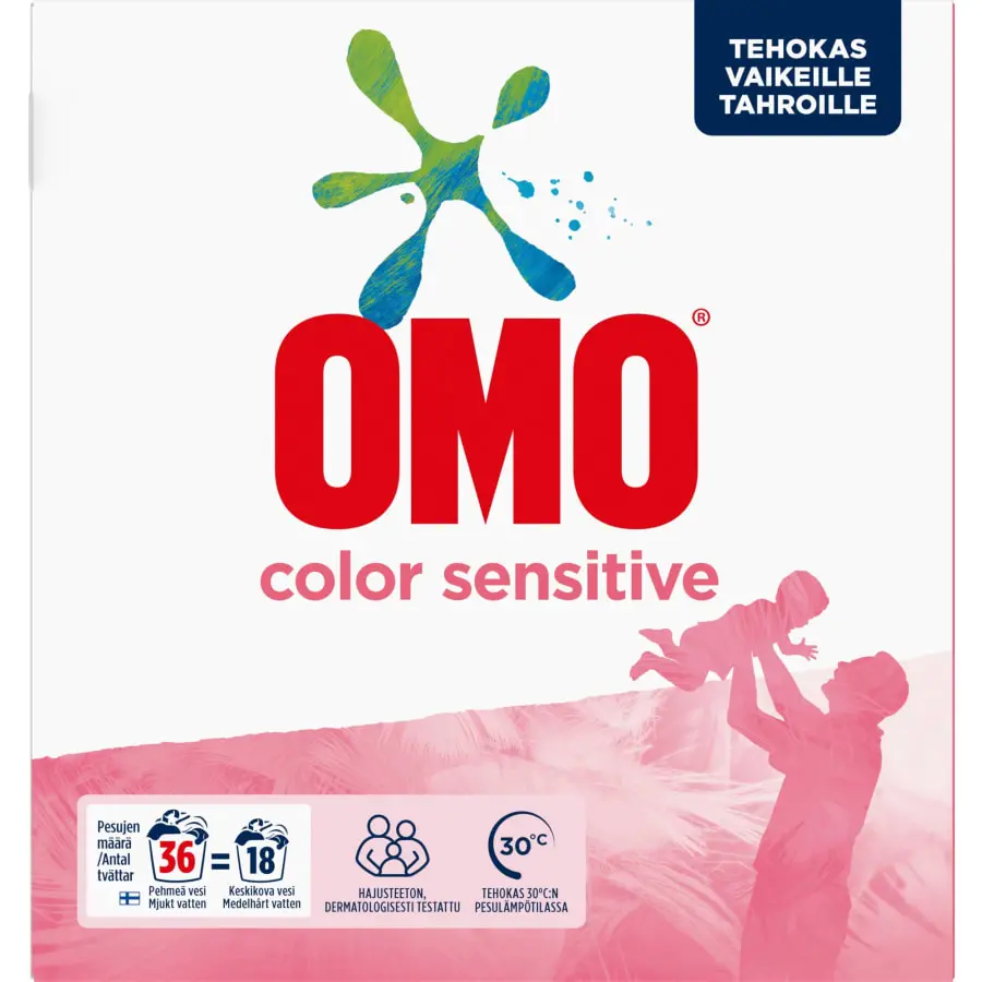 Omo Sensitive Color 1,26 Kg Pyykinpesujauhe 3 Omo Sensitive Color 1,26 Kg Pyykinpesujauhe