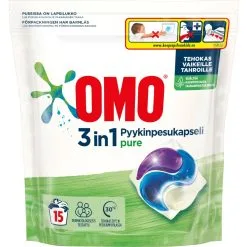 Omo Pure Pyykinpesuainekapselit 15 Pesua