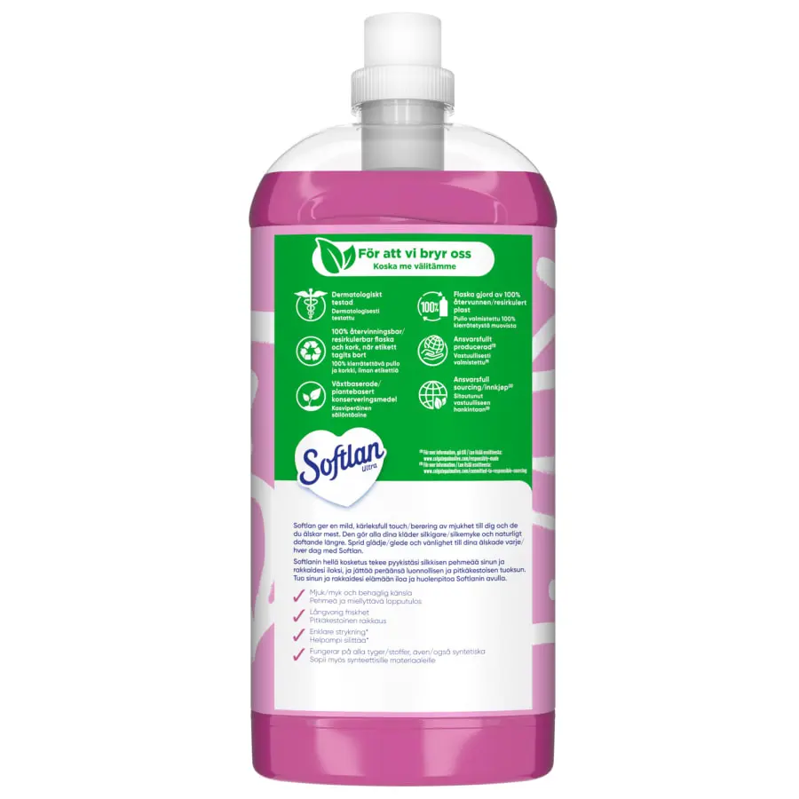 Softlan Smile Limited Edition Rose And Cherry 2 L Huuhteluaine 4 Softlan Smile Limited Edition Rose And Cherry 2 L Huuhteluaine - Image 2