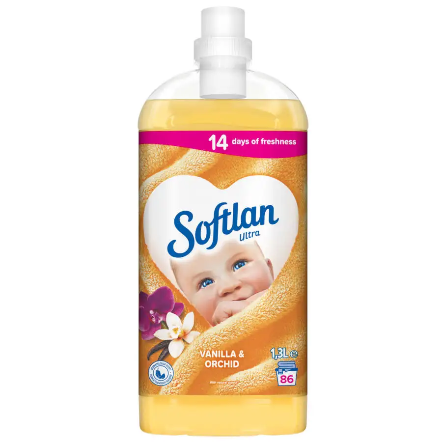 Softlan Ultra Vanilla & Orchid 1,3 L Huuhteluaine 3 Softlan Ultra Vanilla & Orchid 1,3 L Huuhteluaine