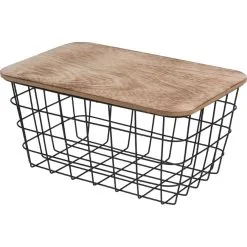 H&S 13x22x16cm Kannellinen Kori