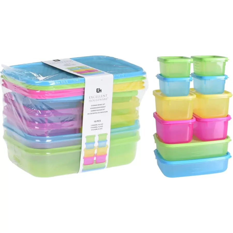 Excellent Houseware EH 10kpl Säilytysrasia 3 Excellent Houseware EH 10kpl Säilytysrasia